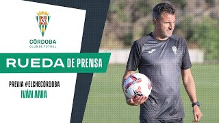 Iván Ania en la rueda de prensa previa al Elche  Córdoba [upl. by Harlen873]