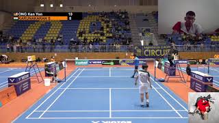 Badminton  MS  VICTOR Ukraine International 2021  MAS Ong Ken Yon Vs IND Karunakaran [upl. by Leehar738]