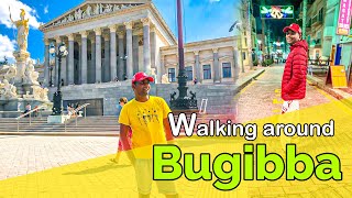 මෝල්ටා බුගිබ්බා එහා මෙහා ඇවිදිනවා Malta Bugibba walks around माल्टा बुगिब्बा वरिपरि हिंड्छ [upl. by Winthrop]