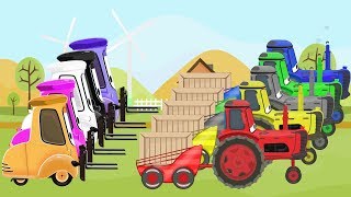 McQueen Tractor Learn Colors amp Cartoon Animation for Kids and Babies  Kolory TRAKTORY dla DZIECI [upl. by Akirdnwahs]