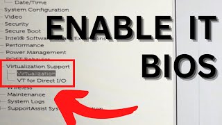 How to Enable Virtualization in Windows 1110 from BIOS Dell HP Lenovo [upl. by Watkin]