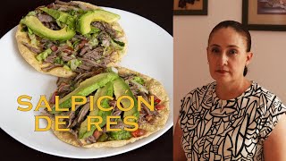 Salpicón de res esta es la receta para preparar un delicioso platillo del grupo de las carnes [upl. by Ddene]