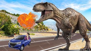 New Hollywood Movie 2023 Dinosaur Attack  Trex Vs Anaconda  Jurassic Park Dinosaur [upl. by Nolra]