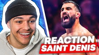 RÉACTION aux COMBATS de BENOÎT SAINTDENIS 🥊 [upl. by Dnalkrik]