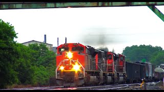 Canada Day Long Weekend  Noisy Triangles train railfanning [upl. by Oringas249]