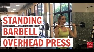 Standing Barbell Overhead Press [upl. by Brinson]