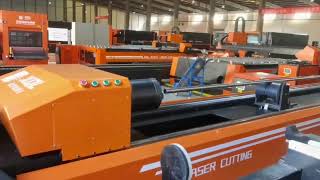 Automatic laser tube cutting machine [upl. by Jemie]