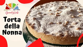 RICETTA Torta della Nonna  Guscio di Frolla e Crema al Cioccolato [upl. by Navillus]