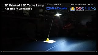 3D Printed LED Table Lamp Assembly Workshop 2023 [upl. by Fleisig280]