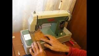 Sewing machine Швейная машина Neckermann кожа sew leather [upl. by Acisey918]