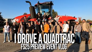 I went to Case IH to play Farming Simulator 25 and Drove a Quadtrac [upl. by Akemihs]