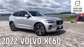 Silver Dawn Metallic 2022 Volvo XC60 B5 Momentum  Quick car tour on the Maine coast [upl. by Ennairrek]