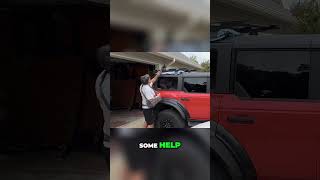 Installing HookeRoad4x4 Bronco Roof Rack bronco shorts [upl. by Kessiah365]