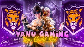 FREE FIRE 1 V 2 GUILD TEST 👑LIVE GUILD TEST😈💀 [upl. by Rumpf]