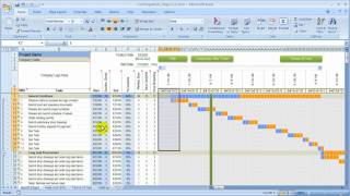 7 Day Construction Schedule Overview done with Excel [upl. by Aihcats931]