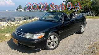 2002 Saab 93 SE Convertible Startup Walkaround Test Drive amp Full Tour [upl. by Aicirtac604]