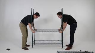 How to Assemble Metro Super Erecta Wire Shelving [upl. by Jasen]