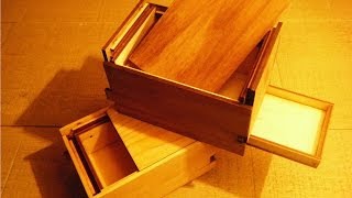 Beautiful wooden puzzle box hard to open [upl. by Bedad]