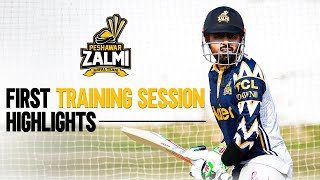 Highlights From Peshawar Zalmis First Training Session for HBL PSL 9 [upl. by Dorweiler]