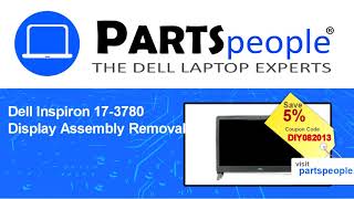 Dell Inspiron 173780 P35E004 Display Assembly HowTo Video Tutorial [upl. by Yaj]