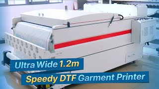 SinoColor New Launched Ultra Wide 12m DTF Garment Printer DTF1200S [upl. by Emaj367]