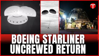 Boeings troubled Starliner spacecraft returns to Earth without crew [upl. by Nyrret905]