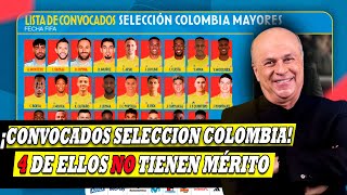 LISTA DE CONVOCADOS SELECCION COLOMBIA CARLOS ANTONIO VÉLEZ [upl. by Amisoc]