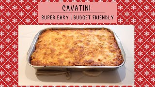 SUPER EASY CAVATINI  BUDGET FRIENDLY  VLOGMAS DAY 6 [upl. by Seligmann]