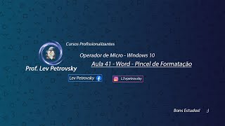 Aula 41  Word  Alinhamento espaçamento entre linhas e Pincel de Formatação [upl. by Rifkin543]