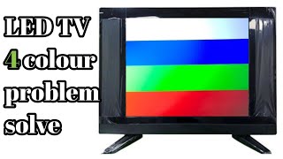 4 Color Show display problem  how to repair a color display LED TV problem [upl. by Baumann]