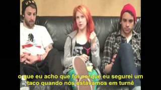 Paramore  Entrevista ParamoreFanscom LEGENDADO paramorecombr [upl. by Drugge537]