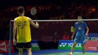 HD Final  MS  LEE Chong Wei vs CHEN Long  2014 Yonex All England Open [upl. by Zebulon]