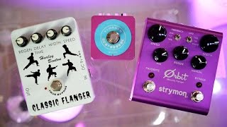 3 Flangers Compared  Joyo  Mooer Spark  Strymon Orbit [upl. by Byrne647]