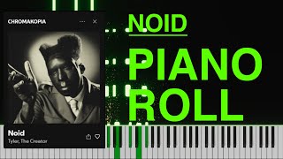 Noid  Tyler The Creator Piano Roll Sheet Music [upl. by Narib]