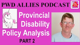 Ontario ODSP policy discussion  PWD Allies S2 Ep 11 [upl. by Savdeep233]