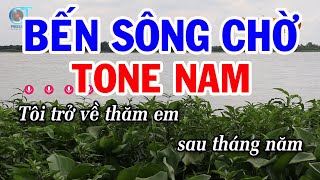 Karaoke Bến Sông Chờ Tone Nam  Beat Mới Hay Nhất 2024  Đoản Khúc Lam Giang  Phi Vân Điệp Khúc [upl. by Utta]