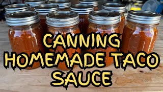 Canning Homemade Taco Sauce [upl. by Atinal]