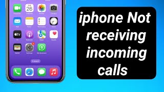 iphone Not receiving incoming call  How to fix call problem on iphone [upl. by Othilia]