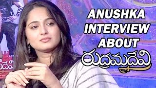 Anushka Interview About Rudhramadevi  Allu Arjun Rana [upl. by Aldas273]