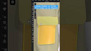 Cargo Pocket on Clo3d Timelapse clo3d learnclo3d fashion clo3dbasic clo3dtutorial [upl. by Lord824]