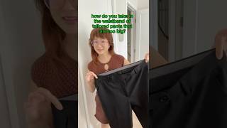 How to take in the waistband of tailored pants sewing [upl. by Nuarb]