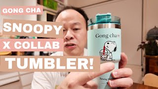 I Found It The Snoopy Gong Cha Collab Reusable Tumbler [upl. by Akira]