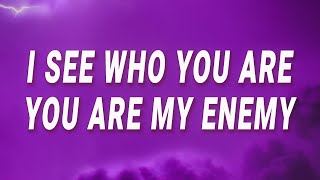 Tommee Profitt  I see who you are you are my enemy Enemy Lyrics [upl. by Adnuahs]