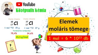 7 Elemek moláris tömege  izotóparány  kémia 9 osztály [upl. by Cathrine]