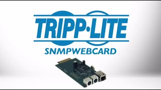 Tripp Lite Remote Monitoring and Control Webcard SNMPWEBCARD [upl. by Ahsyia]