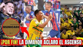 Dimayor ACLARA el Ascenso Llaneros Unión y Real Cartagena quién sube [upl. by Lovich]