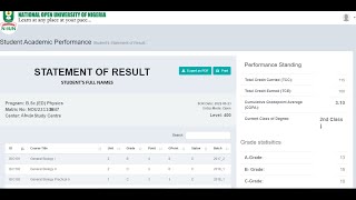 Free NOUN Statement of Results100 Portal Analysis 2022 [upl. by Beitris]