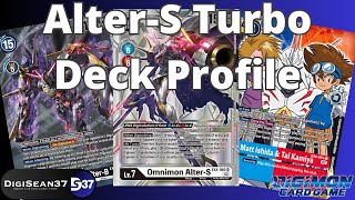 Omnimon AlterS Turbo Deck Profile  Digimon Card Game  BT15 Exceed Apocalypse [upl. by Moulton455]