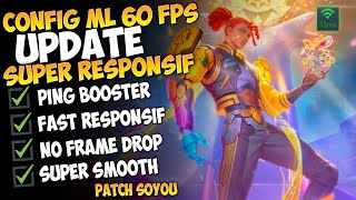 Update ‼ Config ML Anti Lag 60 Fps Terbaru Super Responsif  Lag Fix Frame Drop  Mobile Legends [upl. by Sarid904]