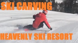 SKI CARVING AT HEAVENLY  2017 [upl. by Yekcor]